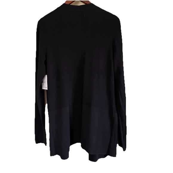 NWT Croft & Barrow Black Women’s Open Front Cardigan Sweater Size Medium Career - Picture 4 of 11